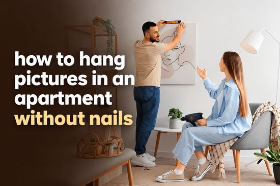 how to hang pictures in an apartment without nails